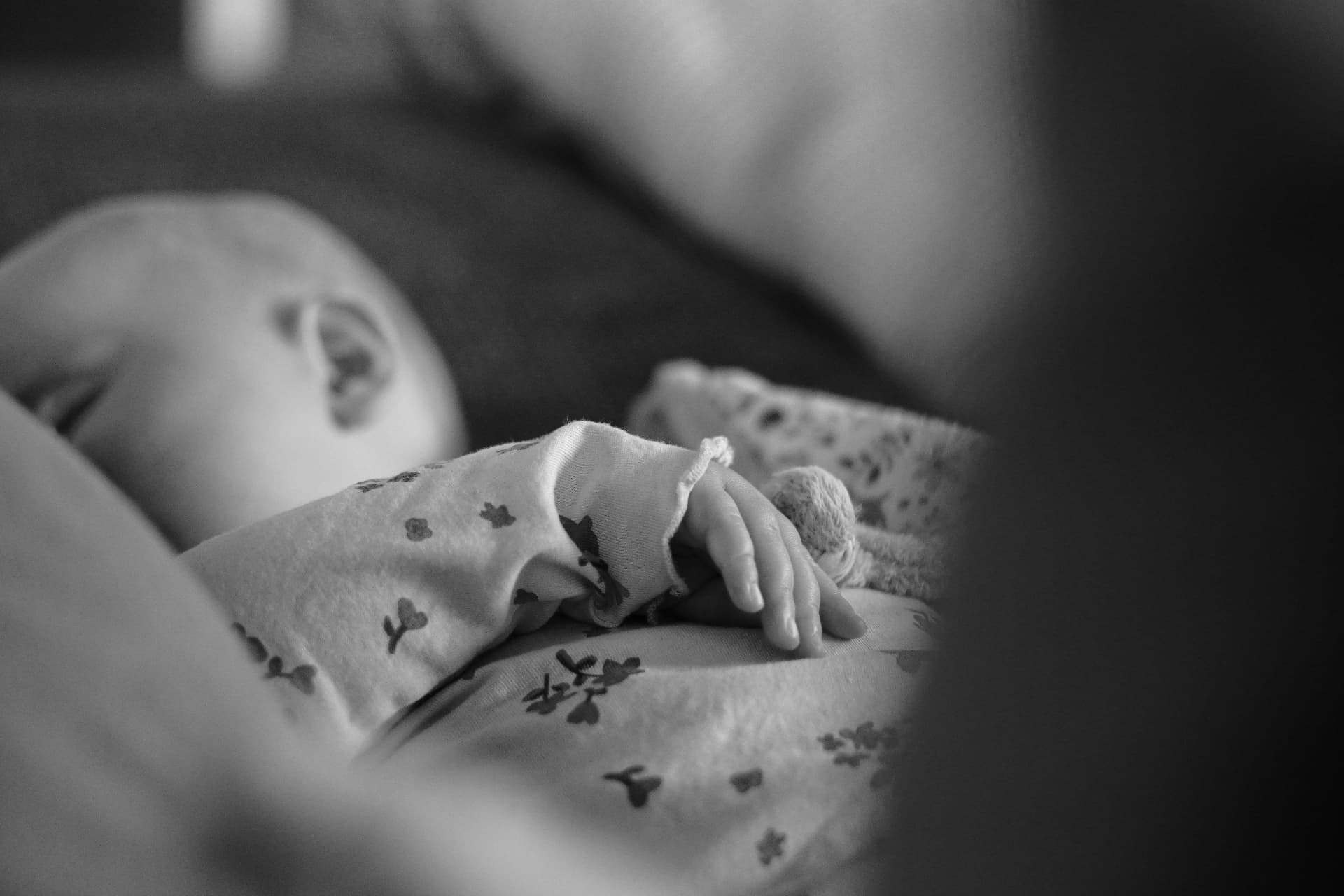 Asleep, up close